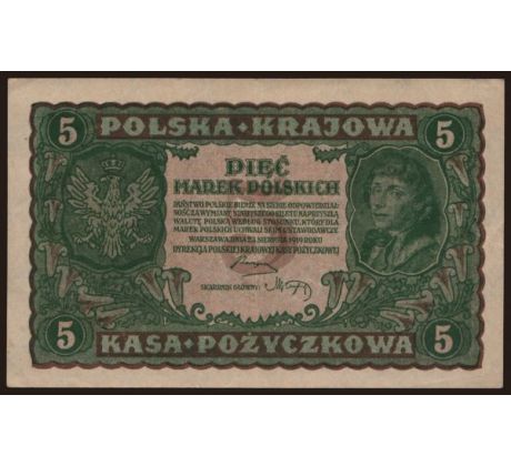 5 marka 1919 Polsko