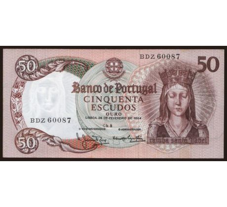 50 escudos 1964 Portugalsko