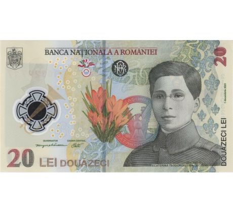 20 lei 2021-23 Rumunsko polymerová bankovka