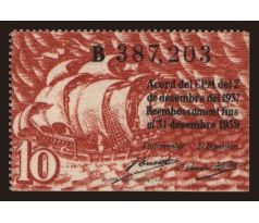 10 centims 1937 Barcelona Španielsko