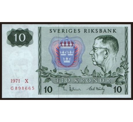 10 kronor 1971 Švédsko