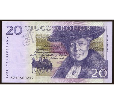 20 kronor 1991-95 Švedsko