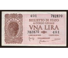 1 lira 1944 Taliansko