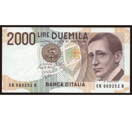 2 000 líra 1990-92 Taliansko
