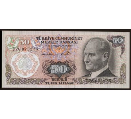 50 líra 1976-83 Turecko