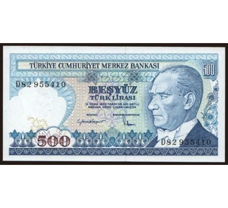 500 líra 1983-84 Turecko