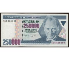 250 000 lira 1996 Turecko