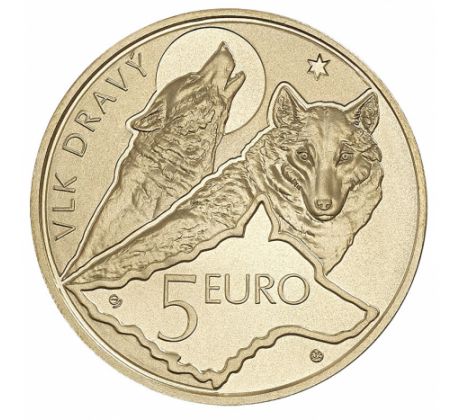 5€ 2021 Vlk dravý
