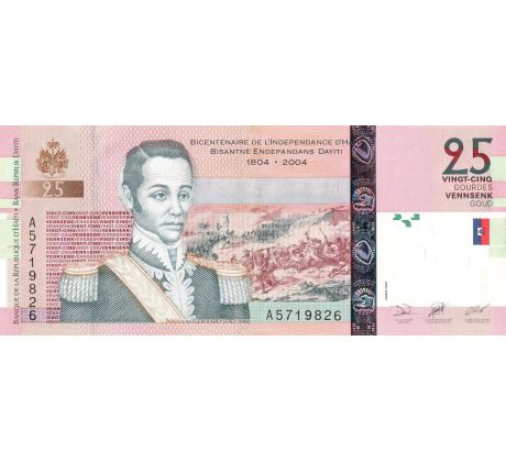25 gourdes 2004 Haiti pamätná bankovka
