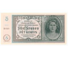 5 koruna 1940 B010 "Neplatné"