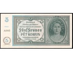 5 koruna 1940 A00 neperforovaná
