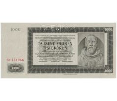 1 000 koruna 1942 Gc specimen