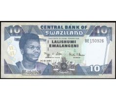 10 emalangeni 2001-06 Svazijsko