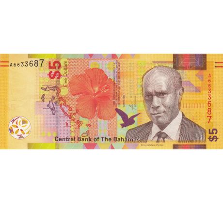 5 dollar 2020 Bahamy