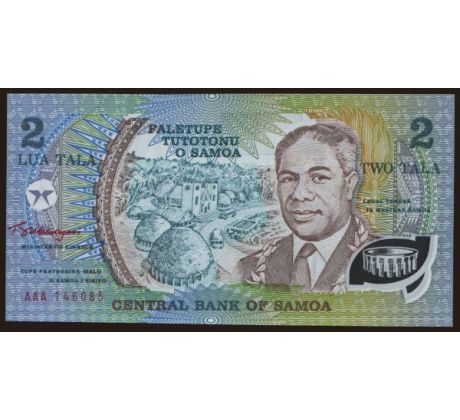 2 tala 1990-2009 samoa pamätná bankovka