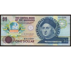 1 dollar 1992 Bahamy pamätná bankovka