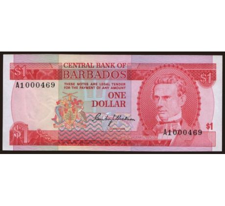 1 dollar 1972 Barbados