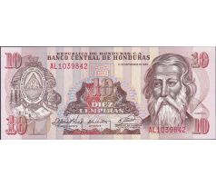 10 lempiras 1989 Honduras
