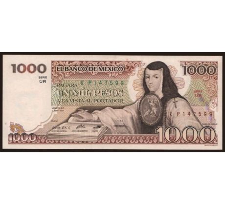 1 000 pesos 1983-84 Mexiko