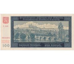 100 koruna 1940 14B neperforovaná