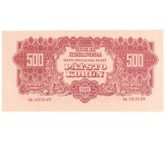 500 koruna 1944 XA 2 x specimen