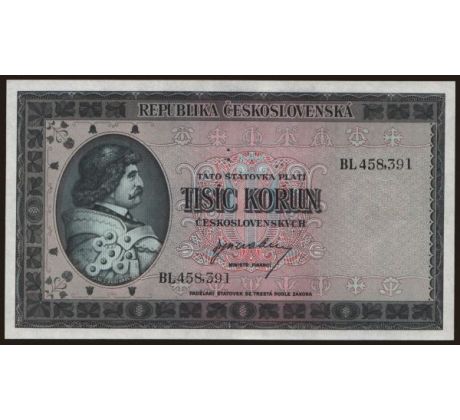 1 000 kčs 1945 BL 3md