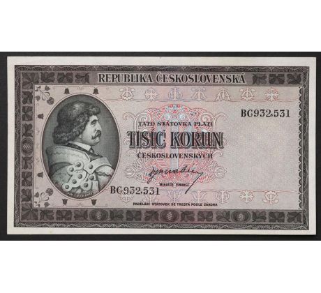 1 000 kčs 1945 BC 3md