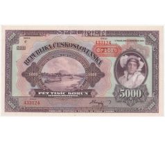 5 000 koruna 1920 C specimen-prítlač
