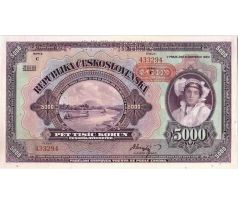 5 000 koruna 1920 C specimen-prítlač /02/