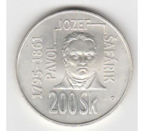 200 sk 1995 Pavol Jozef Šafárik + leták