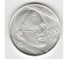 200 sk 1995 Mikuláš Galanda + leták