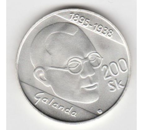 200 sk 1995 Mikuláš Galanda + leták