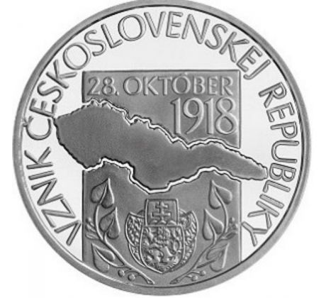10 € 2018 - 100. výročie vzniku Československej republiky PROOF
