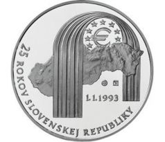 25 € 2018 Vznik Slovenskej republiky PROOF