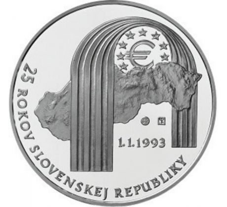 25 € 2018 Vznik Slovenskej republiky PROOF