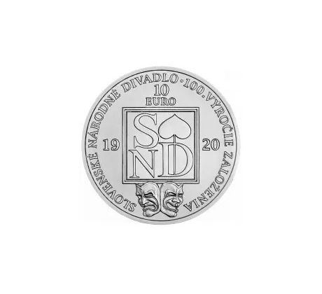 10 € 2020 Slovenské národné divadlo - 100. výročie založenia PROOF