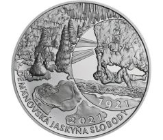 PROOF 20 € 2021 Objavenie Demänovskej jaskyne slobody
