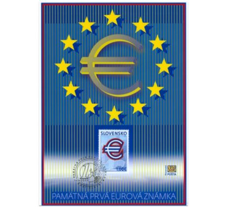 Pamätný list Prvá eurová slovenská známka