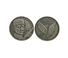 Medaila "M.R. Štefánik" postriebrená