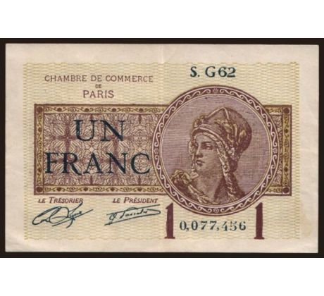 1 frank 1920 Paríž /02/