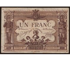 1 frank 1915 Francúzsko Poitiers