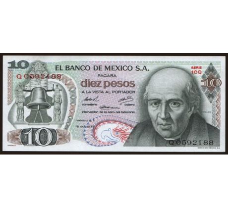 10 pesos 1969-77 Mexiko