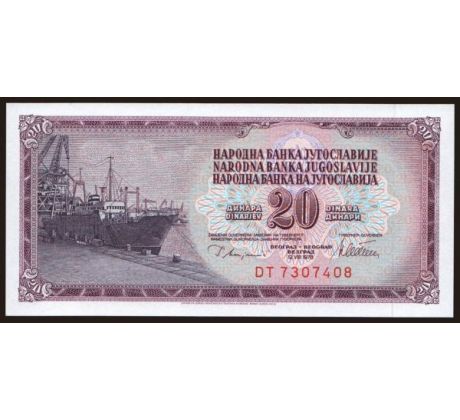 20 dinar 1974-81 Juhoslávia
