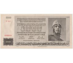 5 000 koruna 1944 neperforovaná