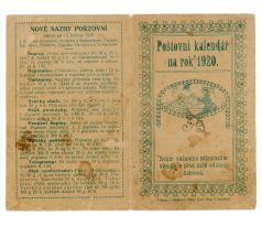 Československý poštový kalendár pre rok 1920