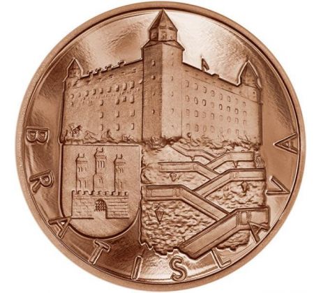 Bratislava medený pamätný medailón