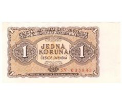 1 koruna 1953 SN neperforovaná