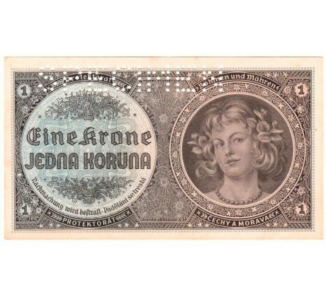 1 koruna 1940 D013 specimen