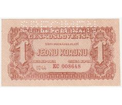1 koruna 1944 KC specimen