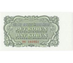 5 kčs 1953 NK neperforovaná